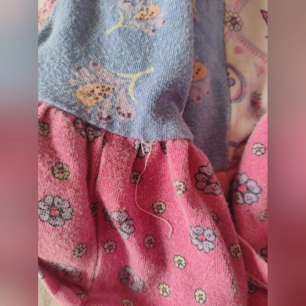 Jelly the Pug Dress Size 2t Sleeveless Butterflies Lovebirds Pink Purple… - Picture 8 of 8